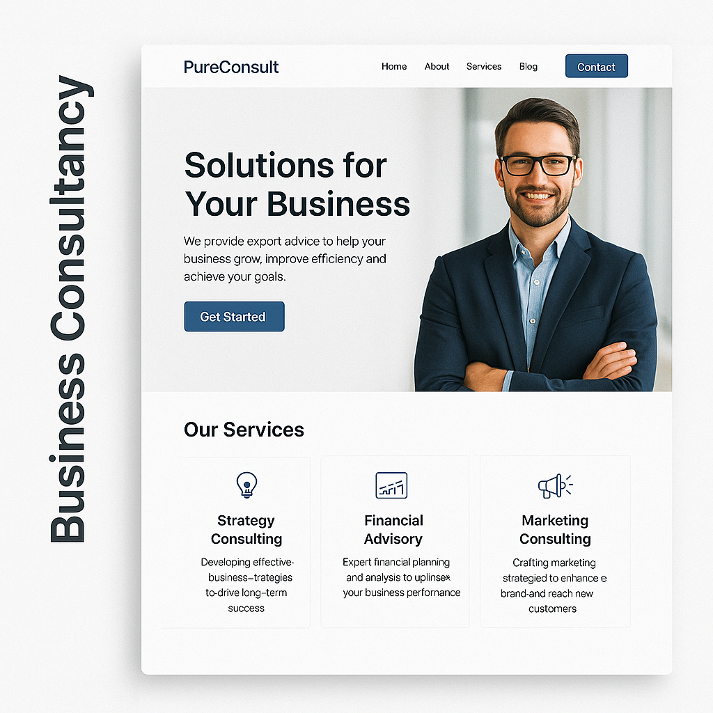 PureConsult – Business Consultancy Website