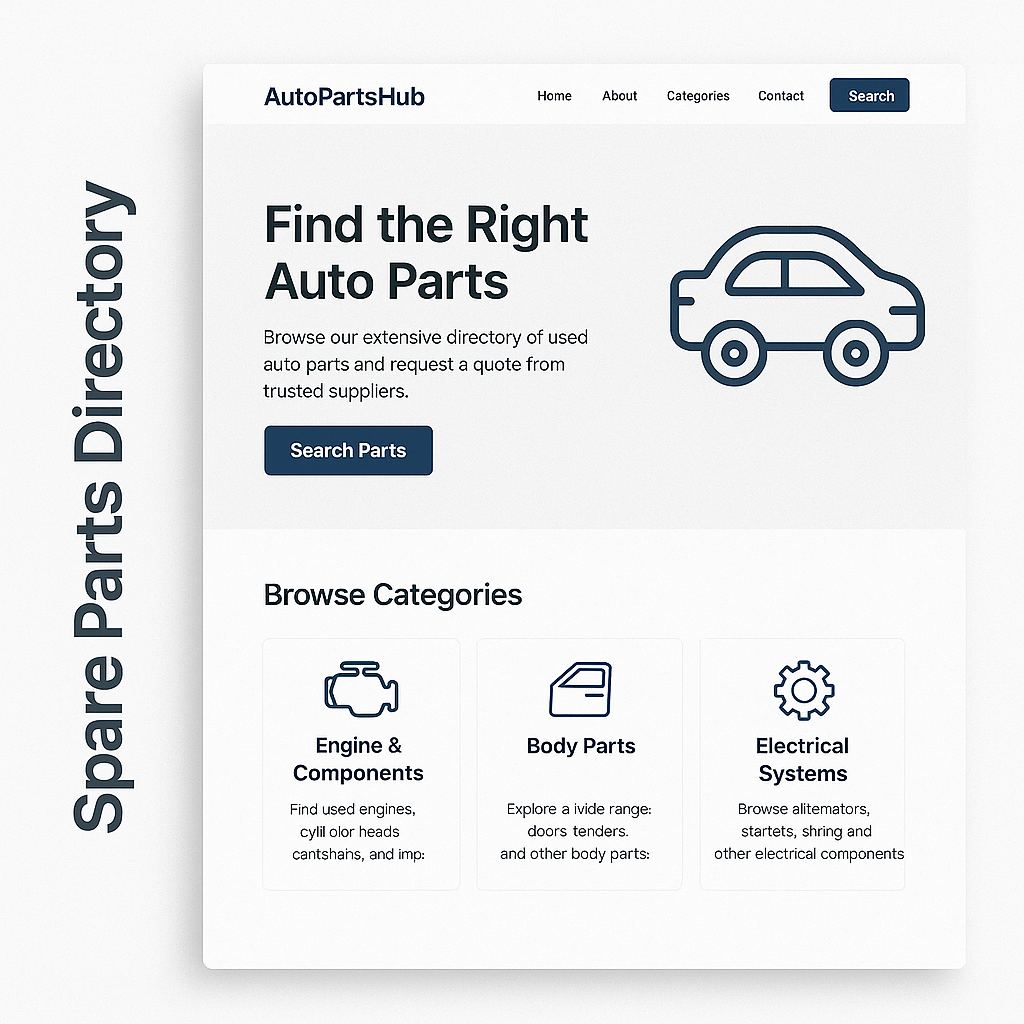 AutoPartsHub – Spare Parts Directory